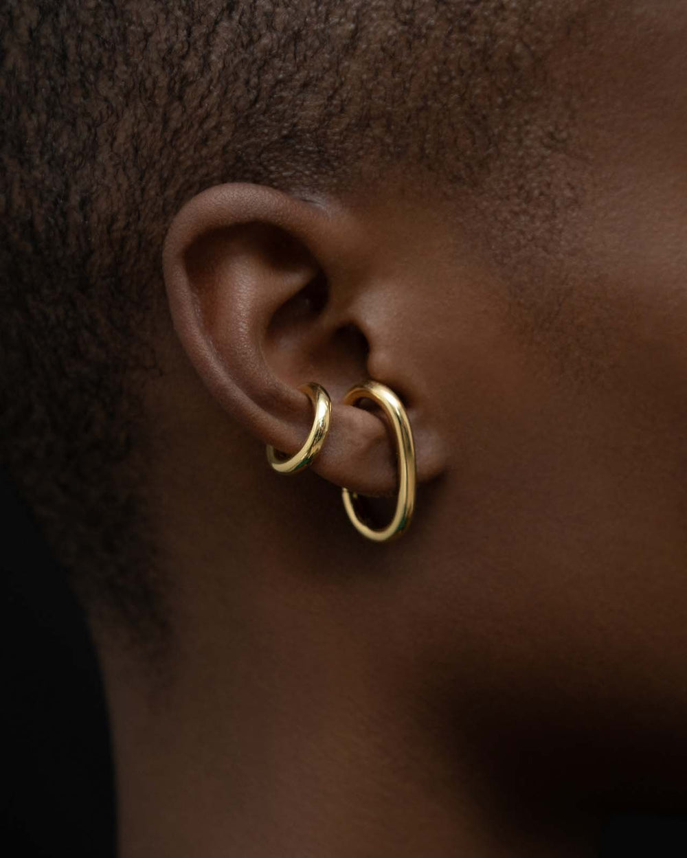 Minimalist Ear Set In Gold Vermeil