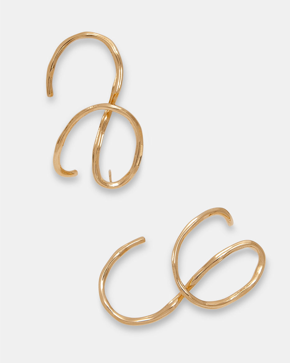 Aino Earrings In Gold Vermeil