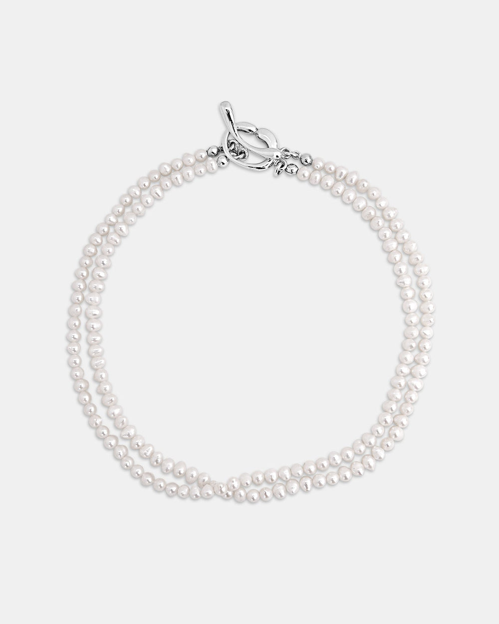 Collier Hope double perles blanches