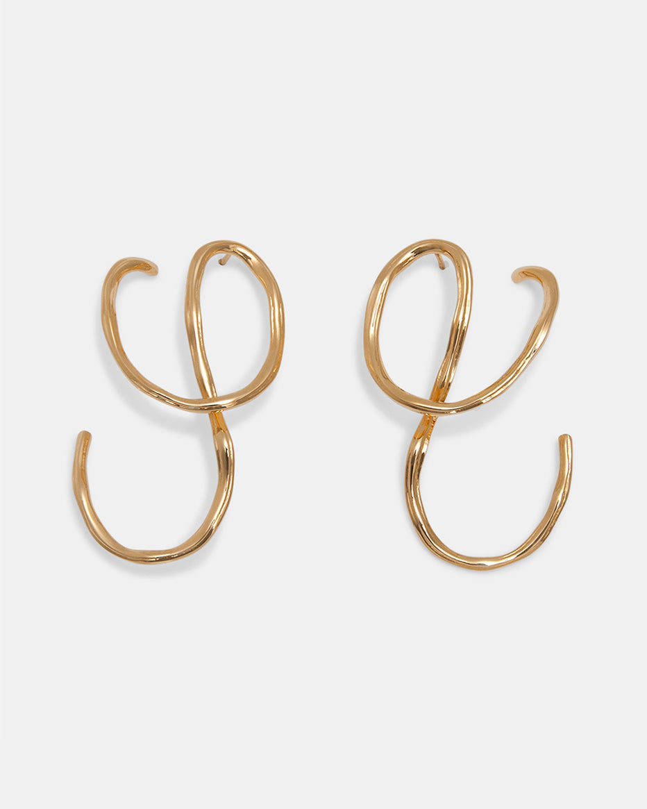 Aino Earrings In Gold Vermeil