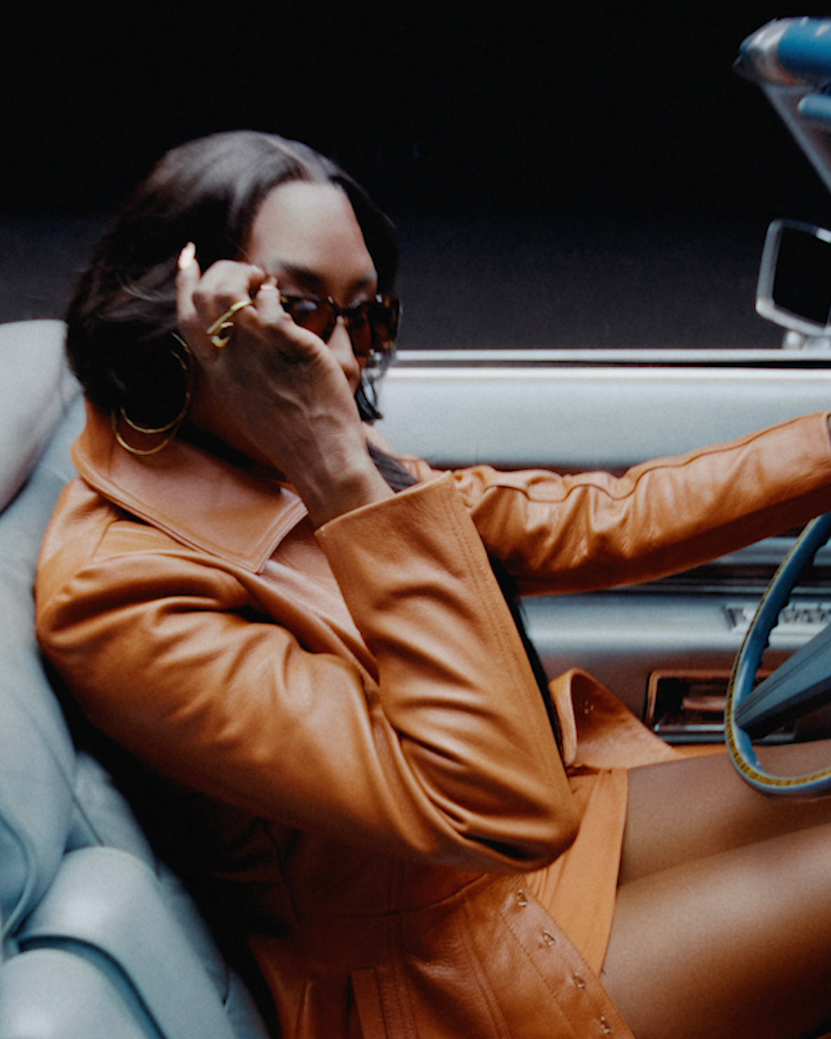 Aya Nakamura is wearing Hope Double Hoop Earrings, Sense Ring, Dream Rings and Flux Handlet