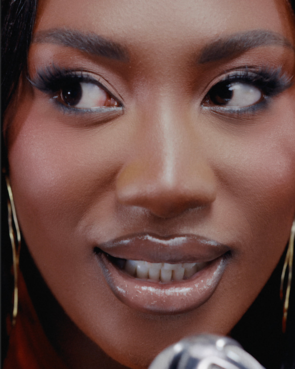 Aya Nakamura is wearing Hope Double Hoop Earrings, Sense Ring, Dream Rings and Flux Handlet