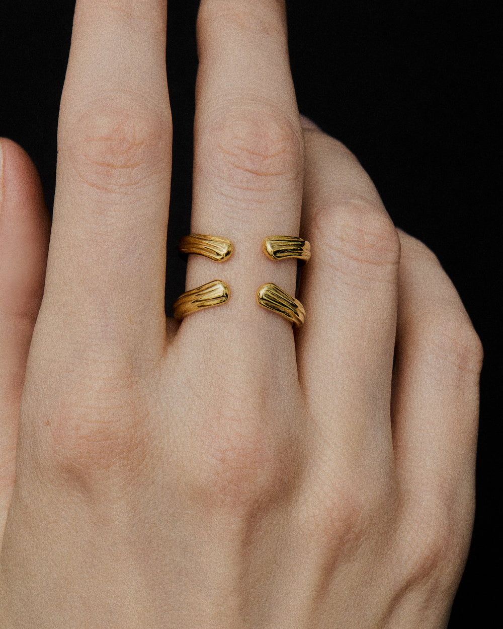 Bague Double Flow