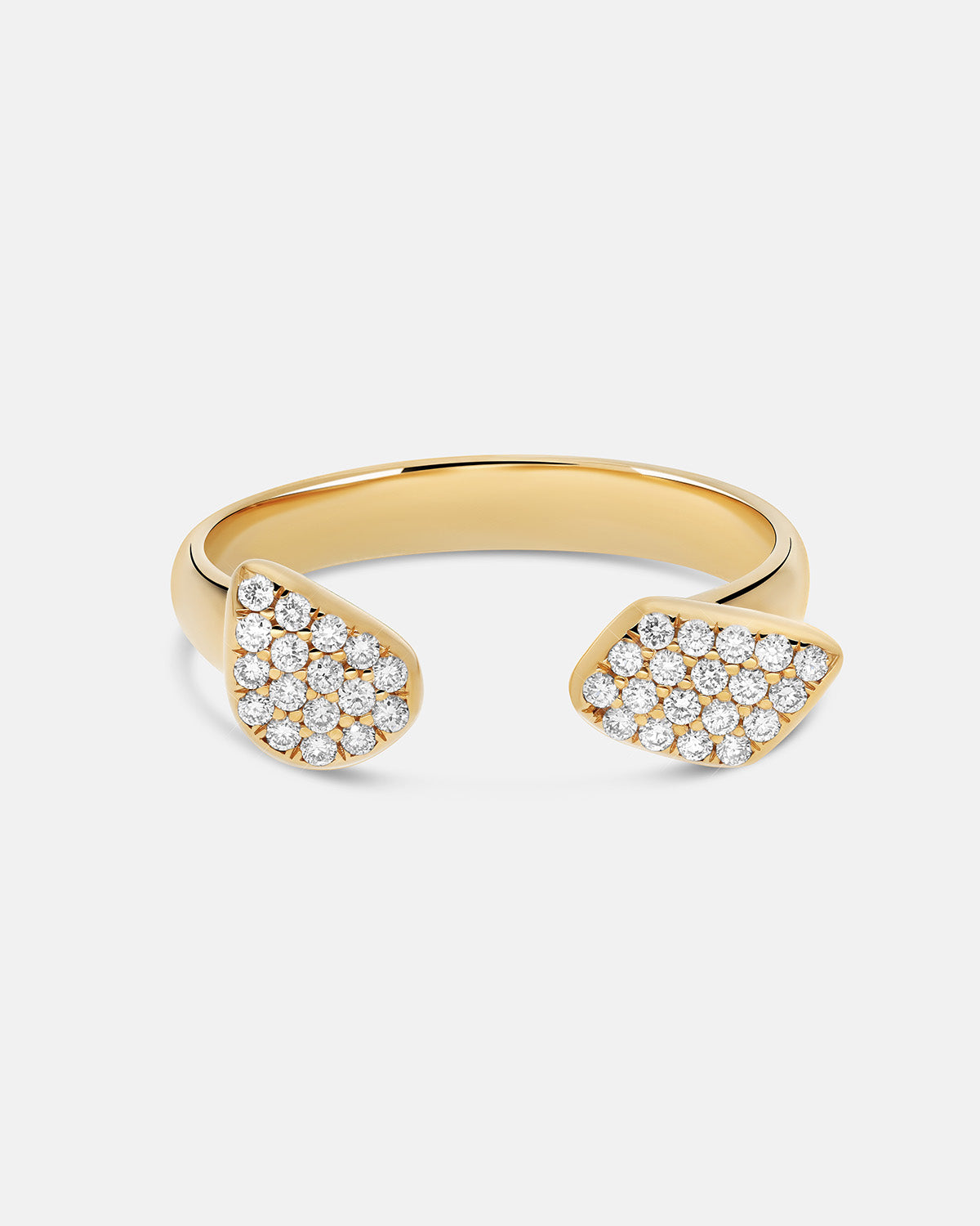 Dream Ring In 18K Solid Gold With Pave Diamonds