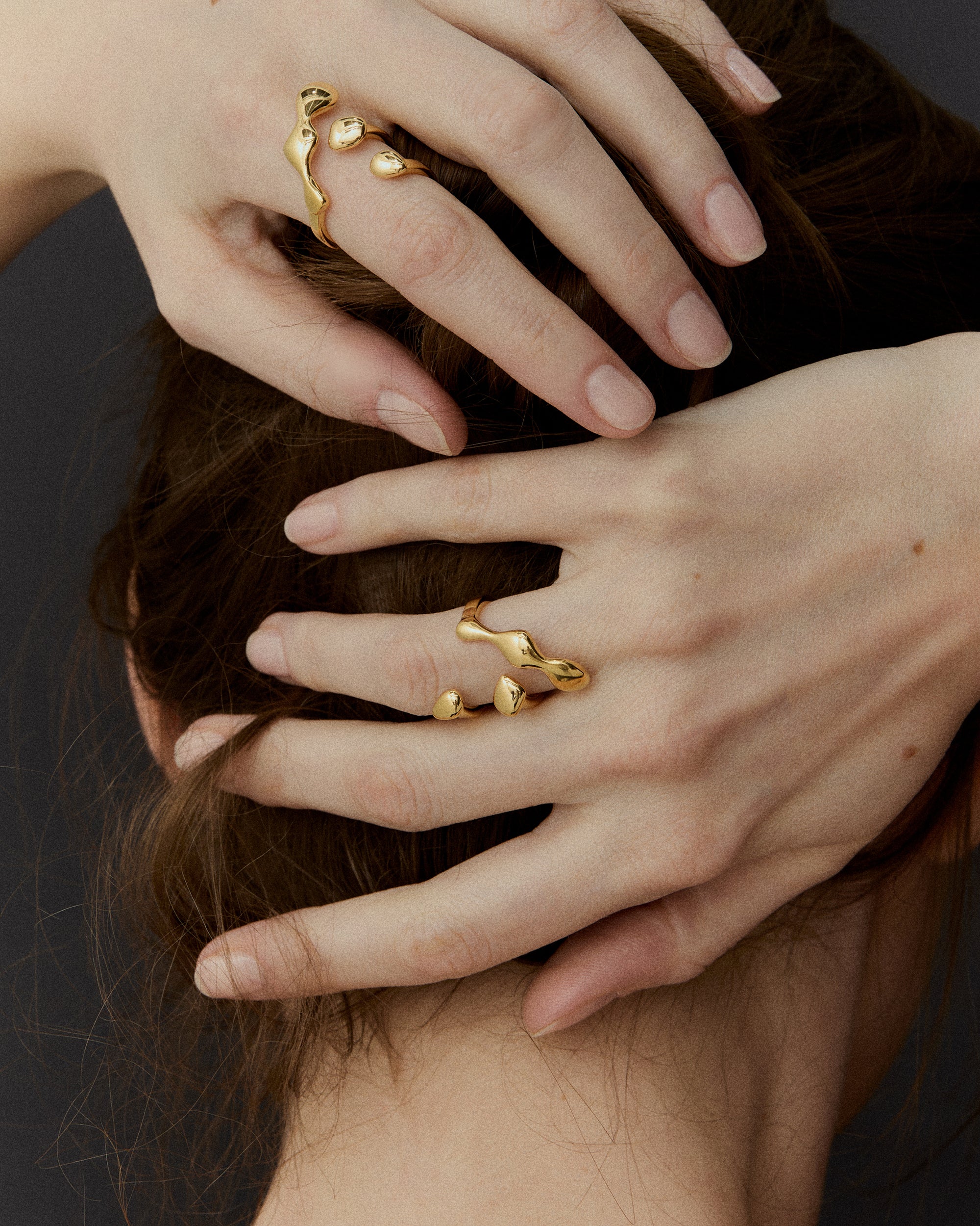Flux Ring In 18K Solid Gold