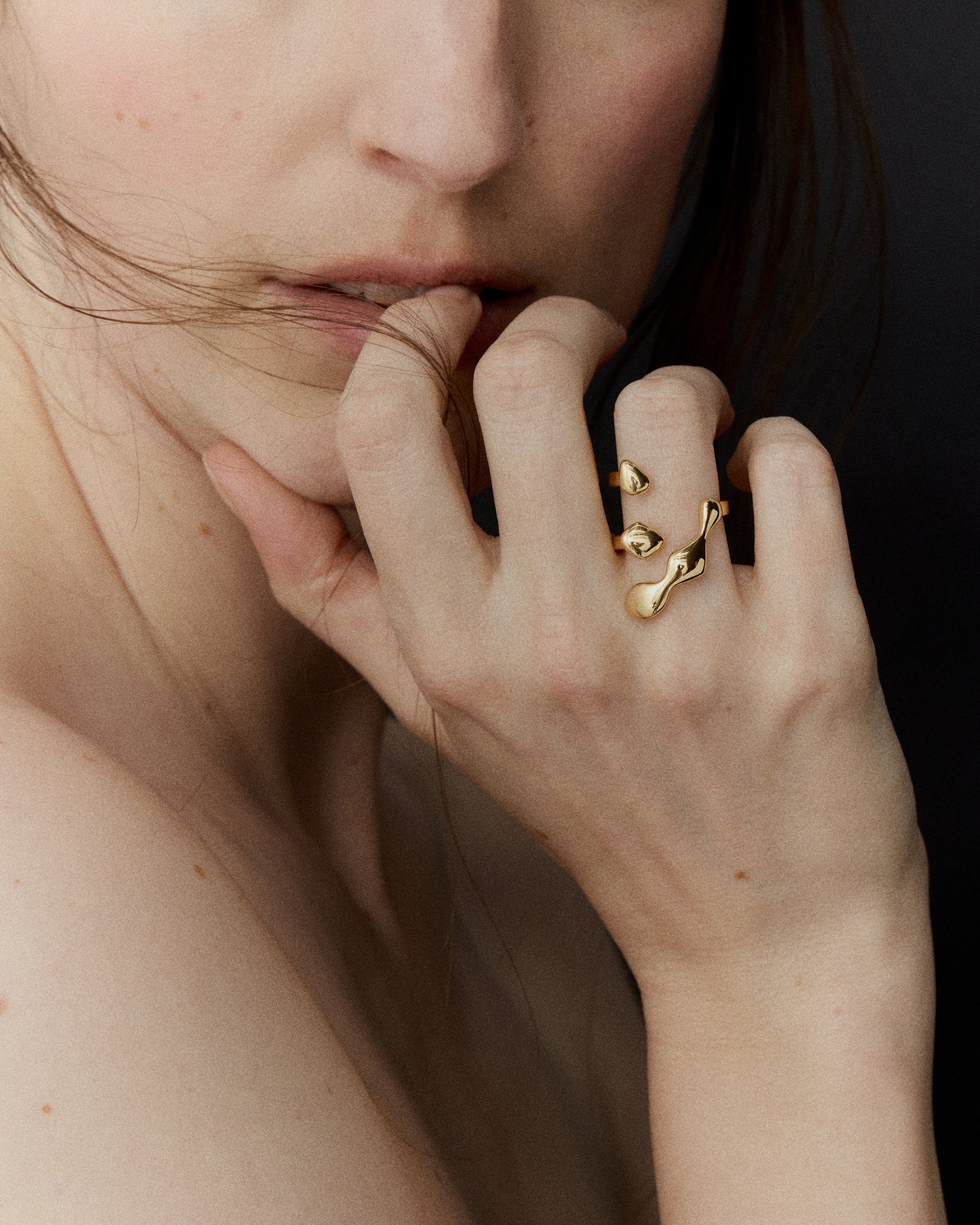 Flux Ring In 18K Solid Gold