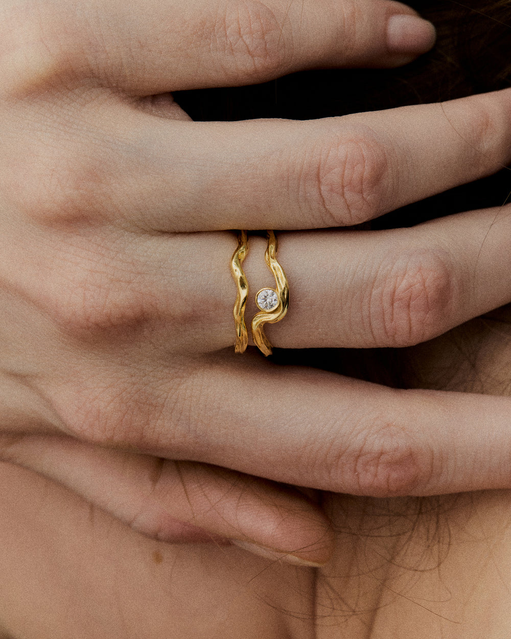 Bague Groove Solitaire en diamant