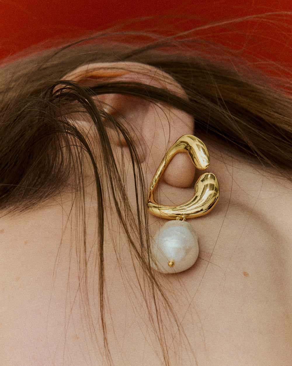 Pendientes Hope Talisman con perlas en vermeil
