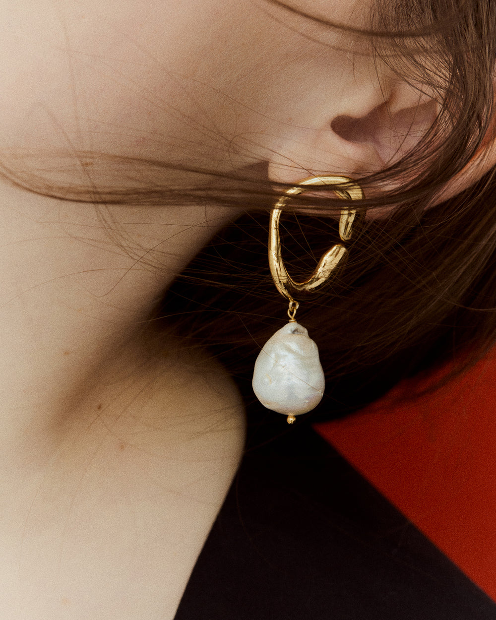 Pendientes Hope Talisman con perlas en vermeil