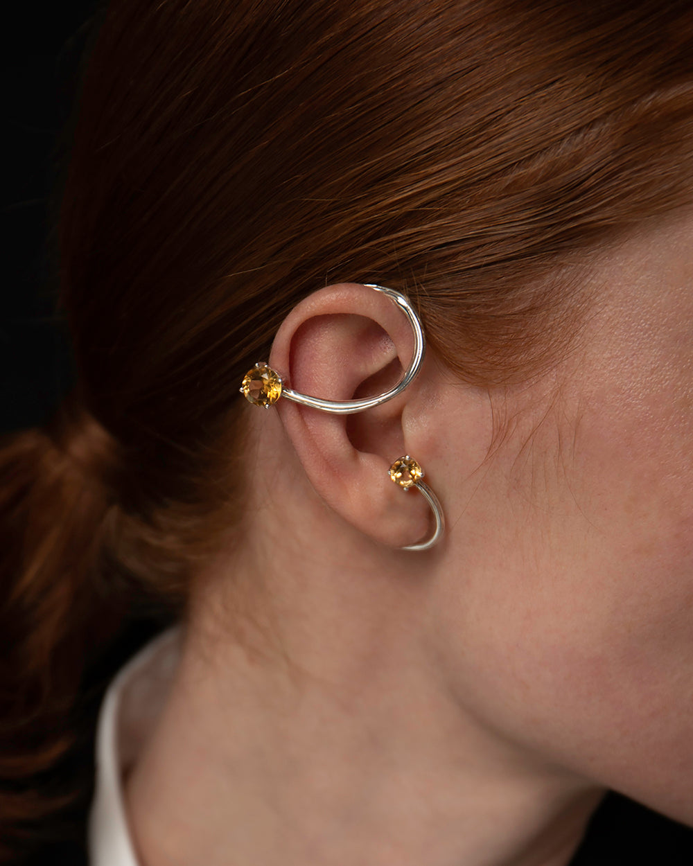 Ear-cuff Oksa avec citrine