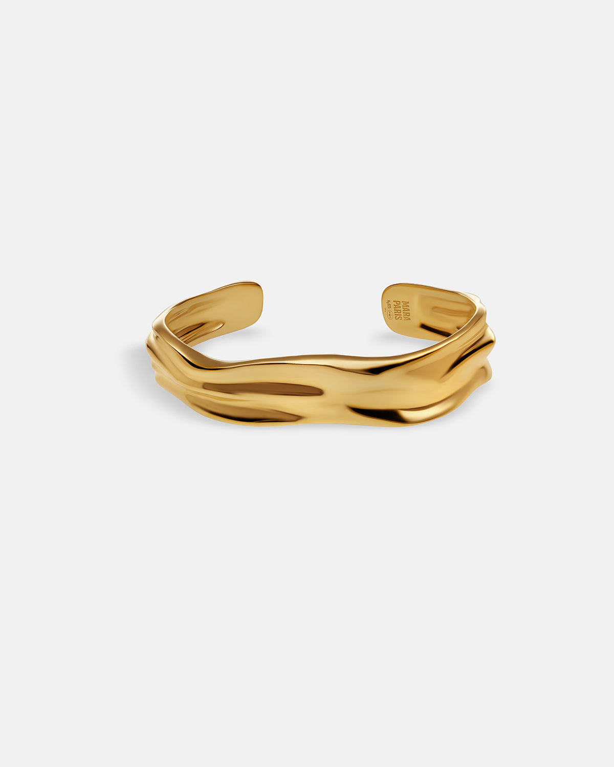 Aurora Slim Cuff Bracelet in Gold Vermeil