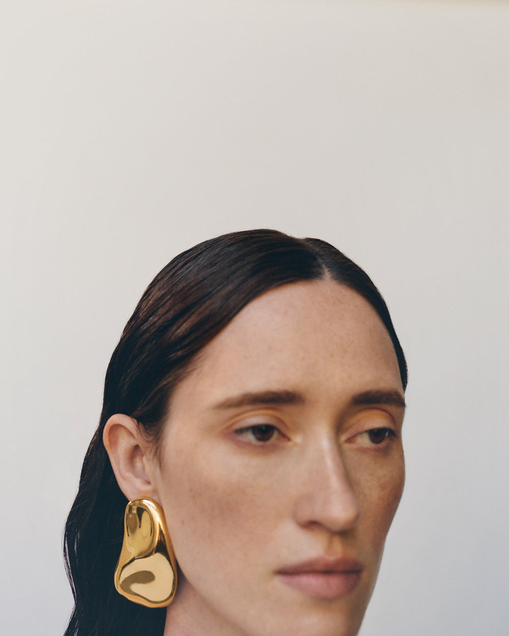 Pedra Sculptural Earrings in Gold Vermeil