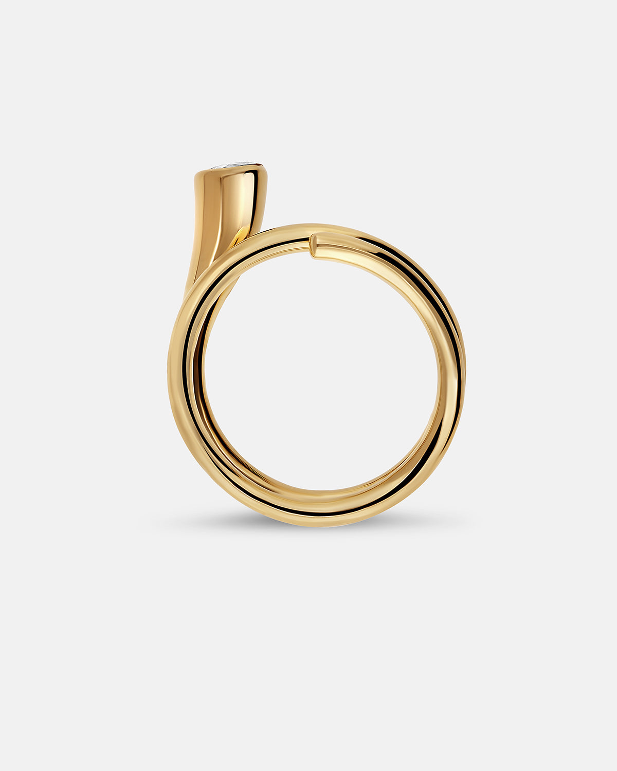 Bague Solitaire Vera en or 18 carats et diamant