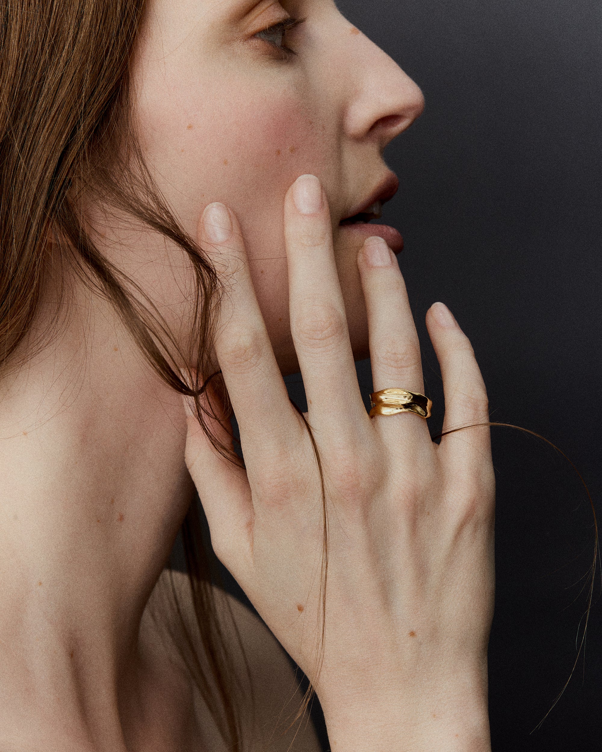 Aurora Medium Ring In Gold Vermeil