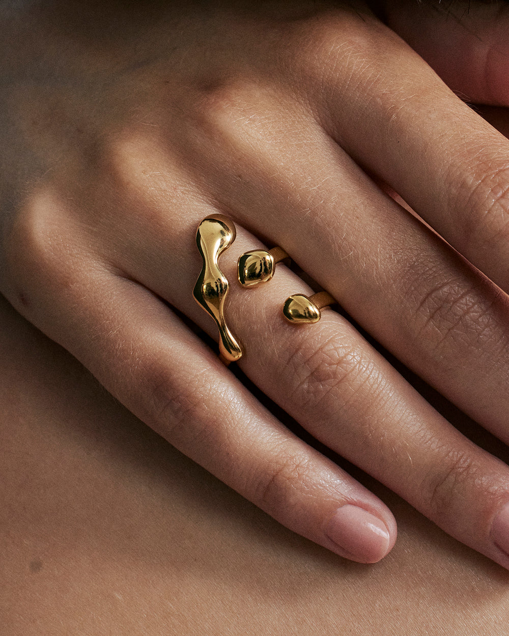 Flux Ring in Gold Vermeil