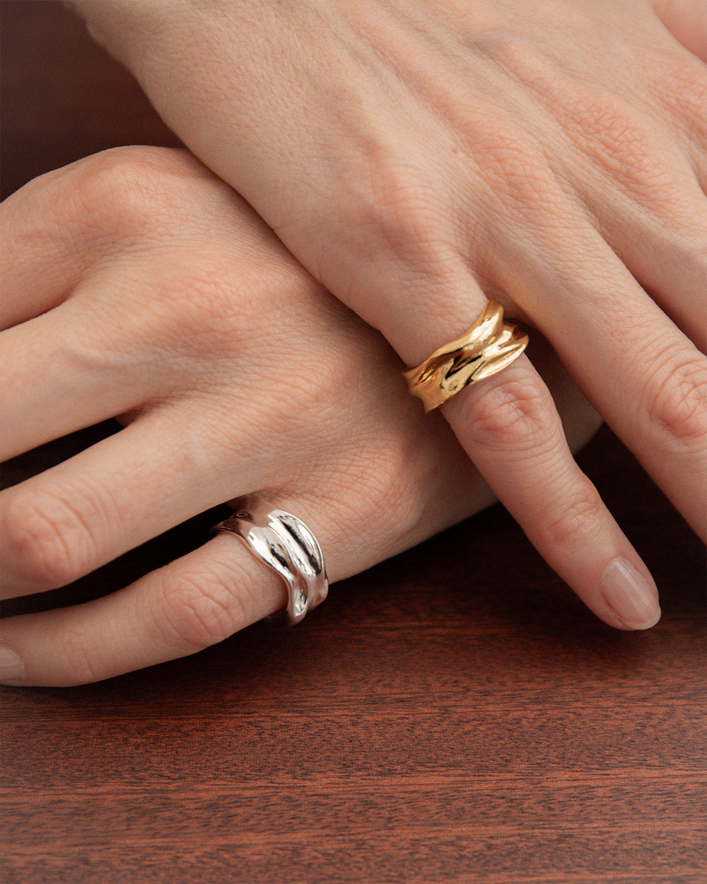 Aurora Medium Ring In Gold Vermeil