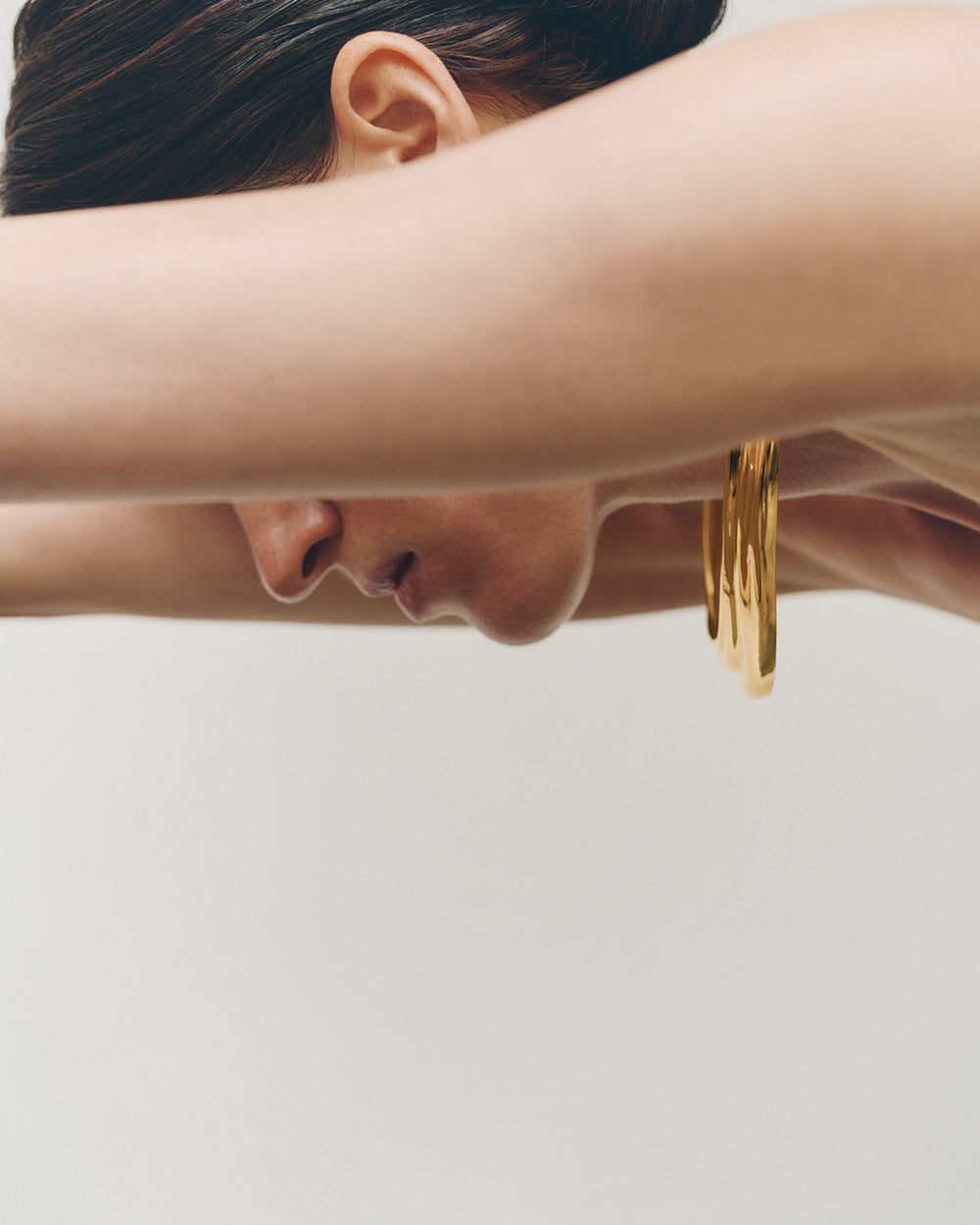 Aurora Torque Necklace in Gold Vermeil