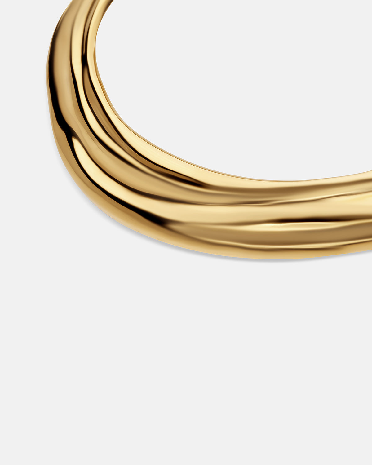 Aurora Torque Necklace in Gold Vermeil