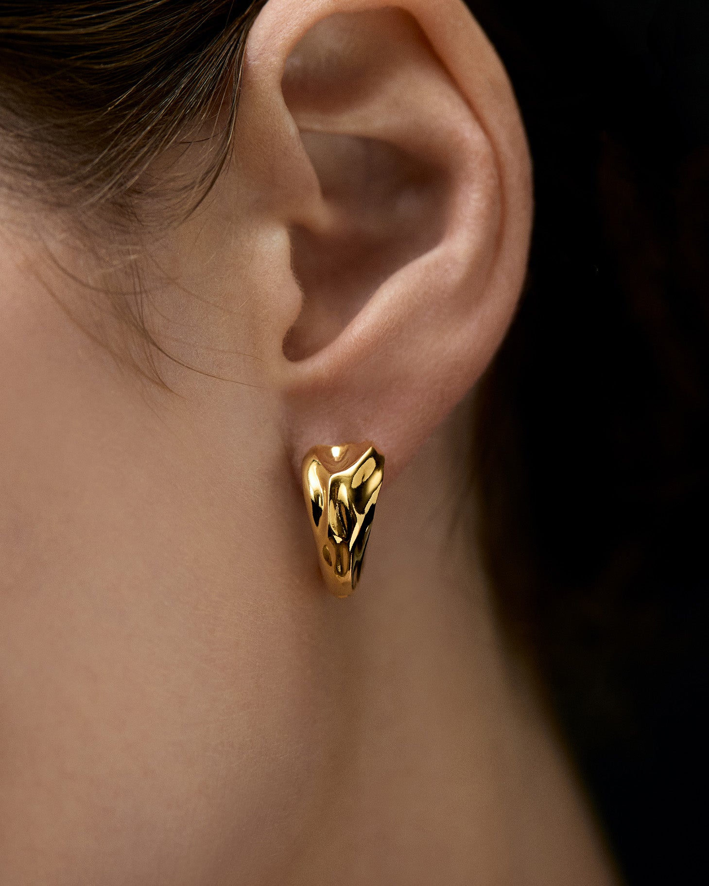 Celestial Hinged Earrings Vermeil
