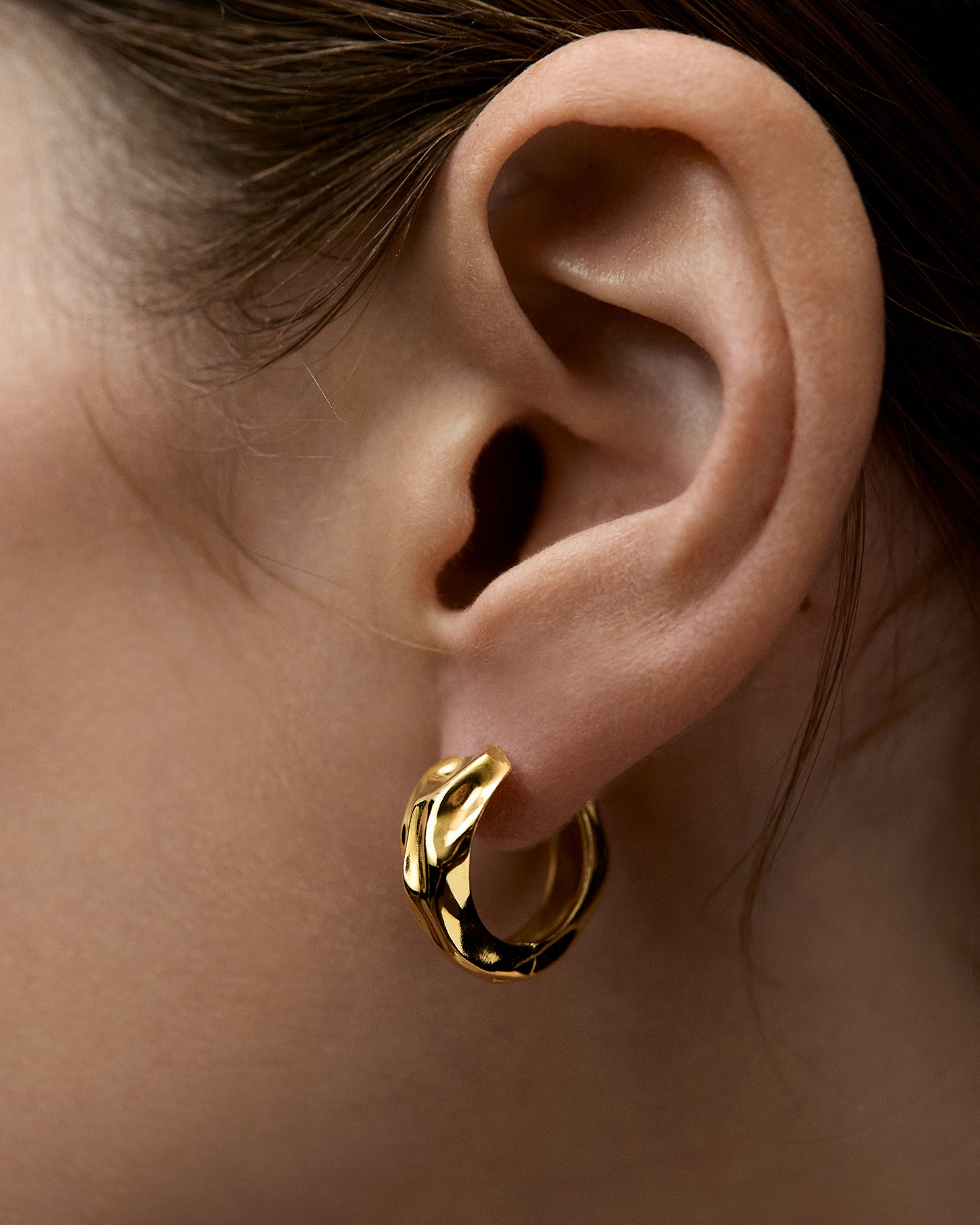 Celestial Hinged Earrings Vermeil