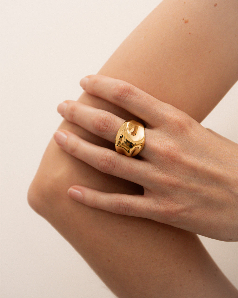 Cosmic Ring In Gold Vermeil