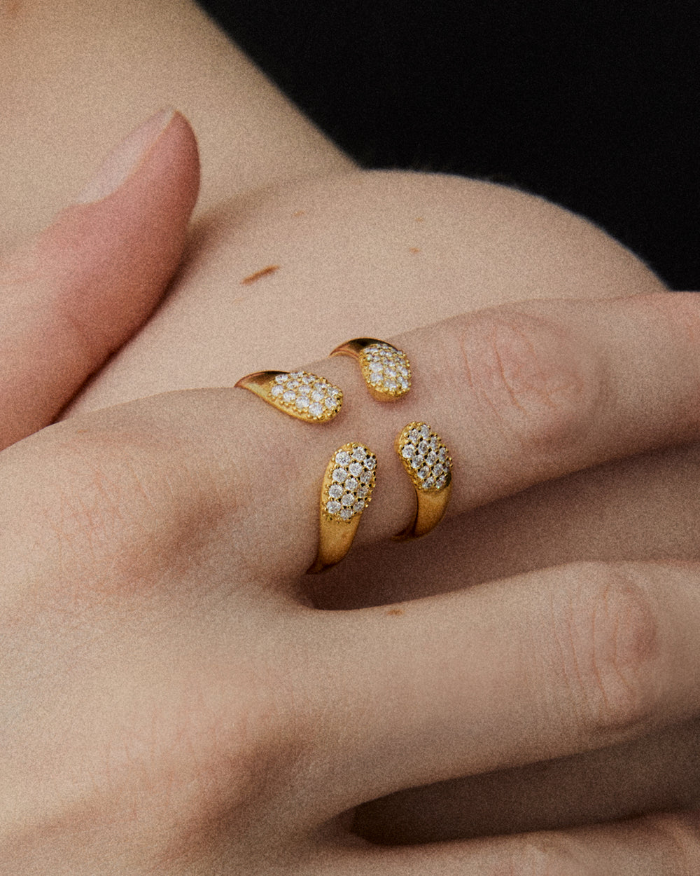 Double Ring with Diamonds