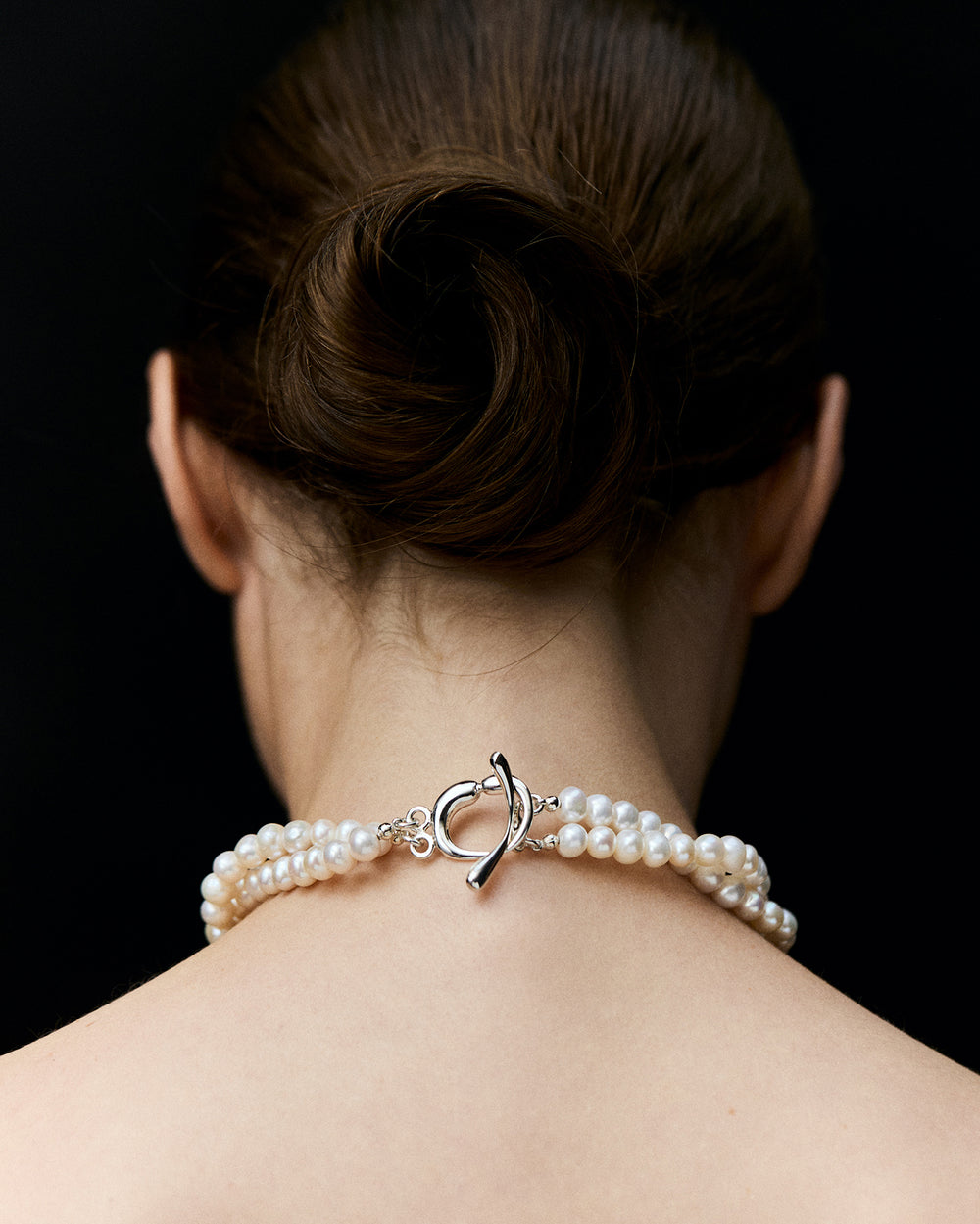 Collier Hope double perles blanches
