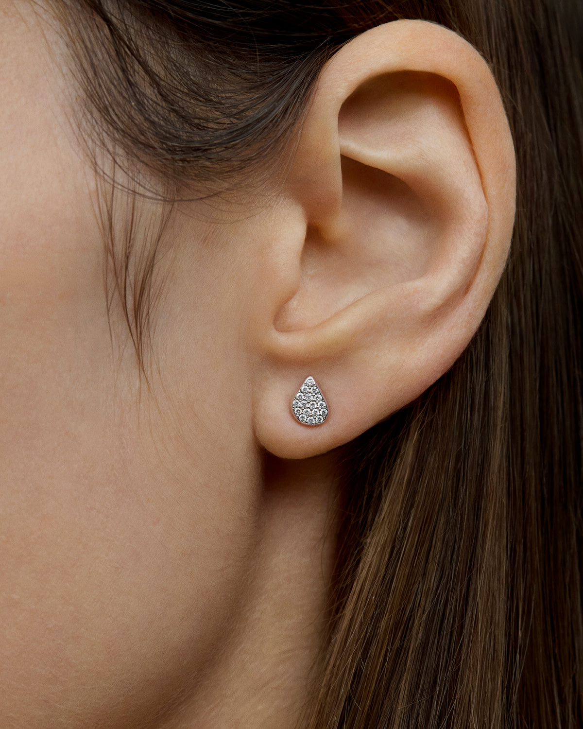 Dream Diamond Studs in White Gold