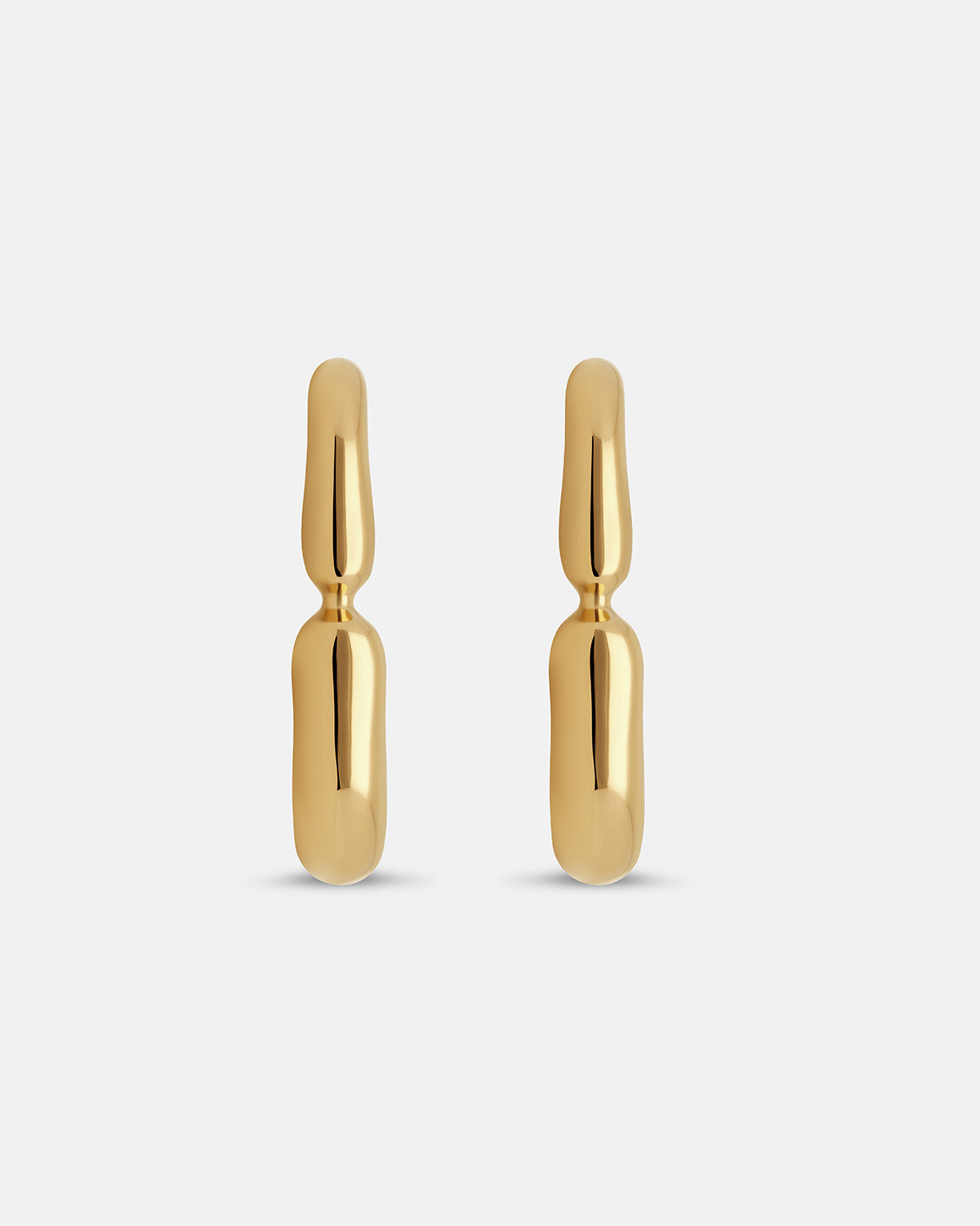 Hope Huggie Earrings In Gold Vermeil
