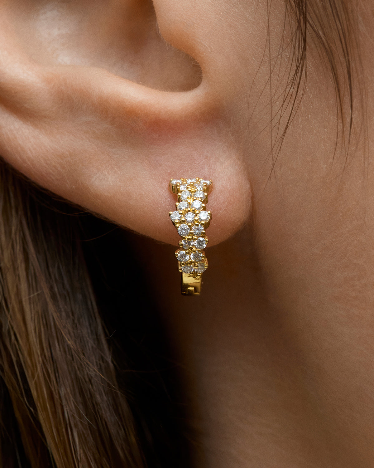 Lumen Full Diamond Hoops