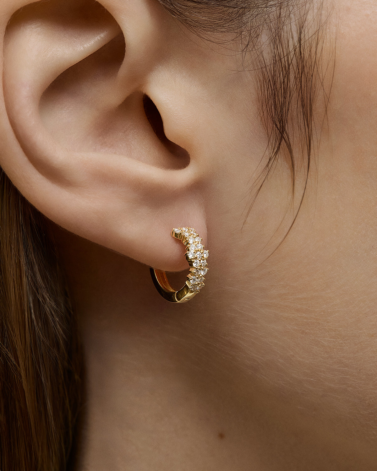 Lumen Full Diamond Hoops