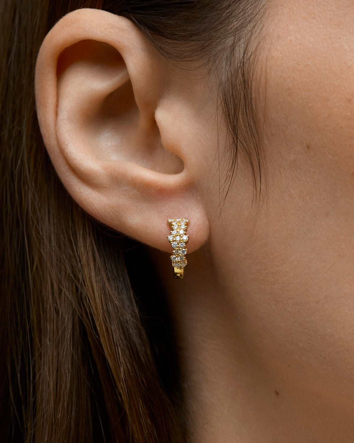 Lumen Full Diamond Hoops