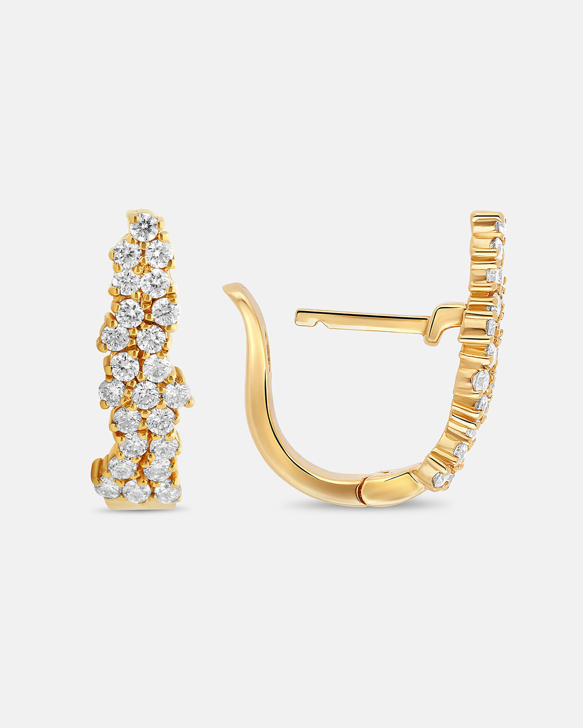 Quiet Intensity Extended Huggie Earrings