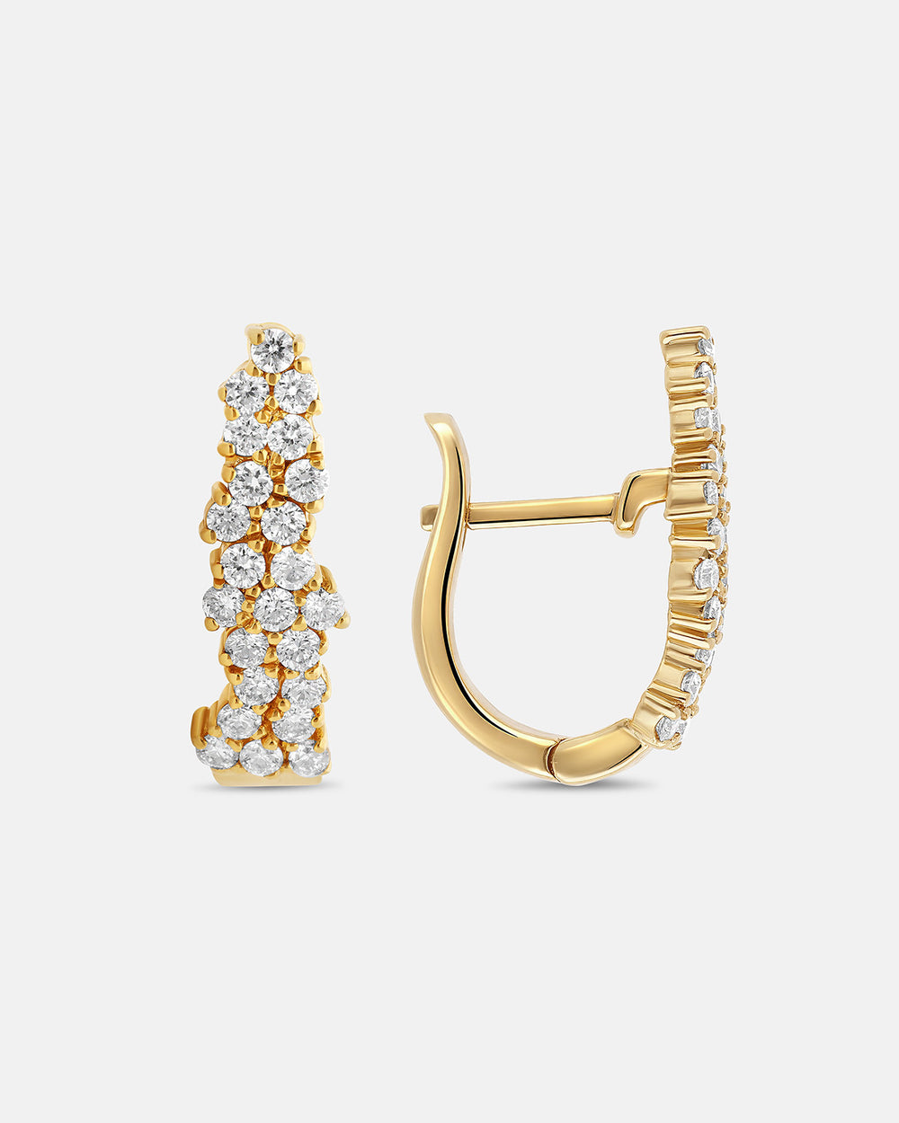 Quiet Intensity Extended Huggie Earrings