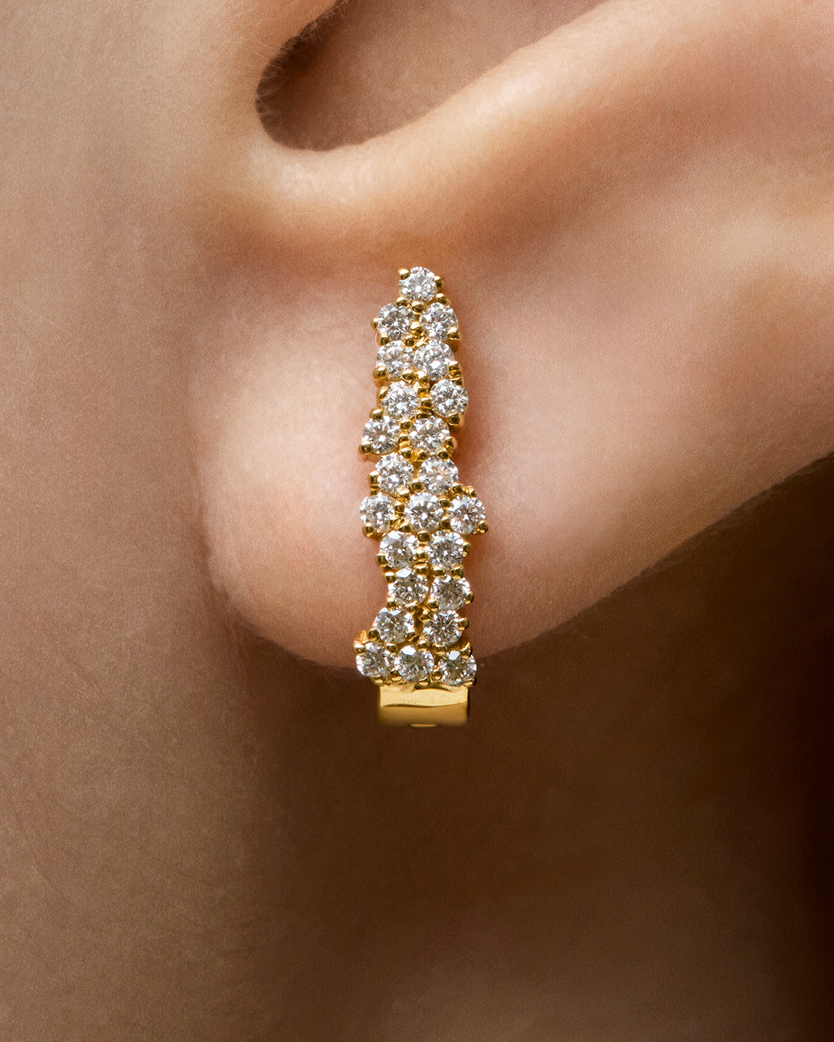 Quiet Intensity Extended Huggie Earrings