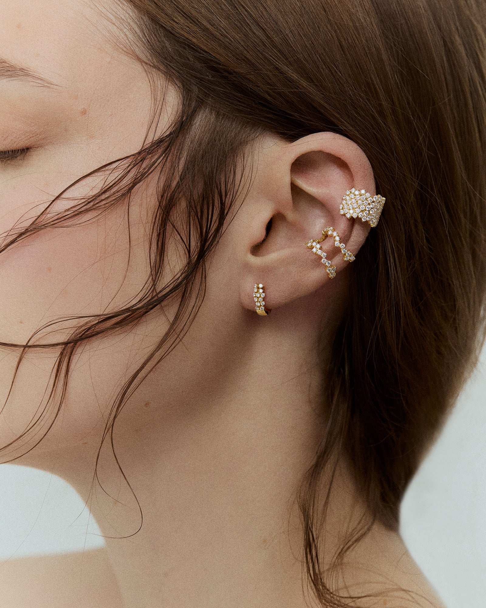 Quiet Intensity Huggie Earrings
