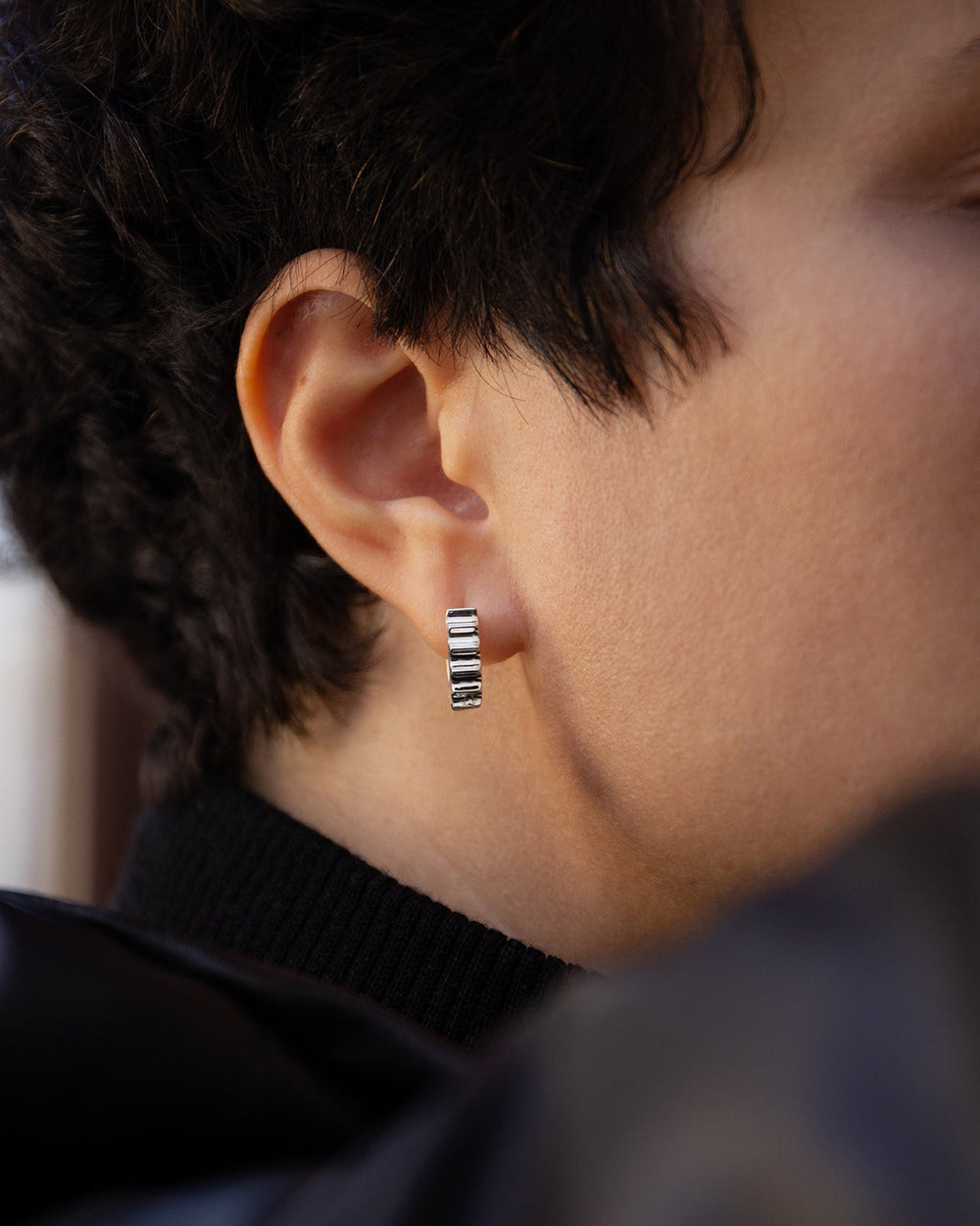 Petites créoles Column avec charnière