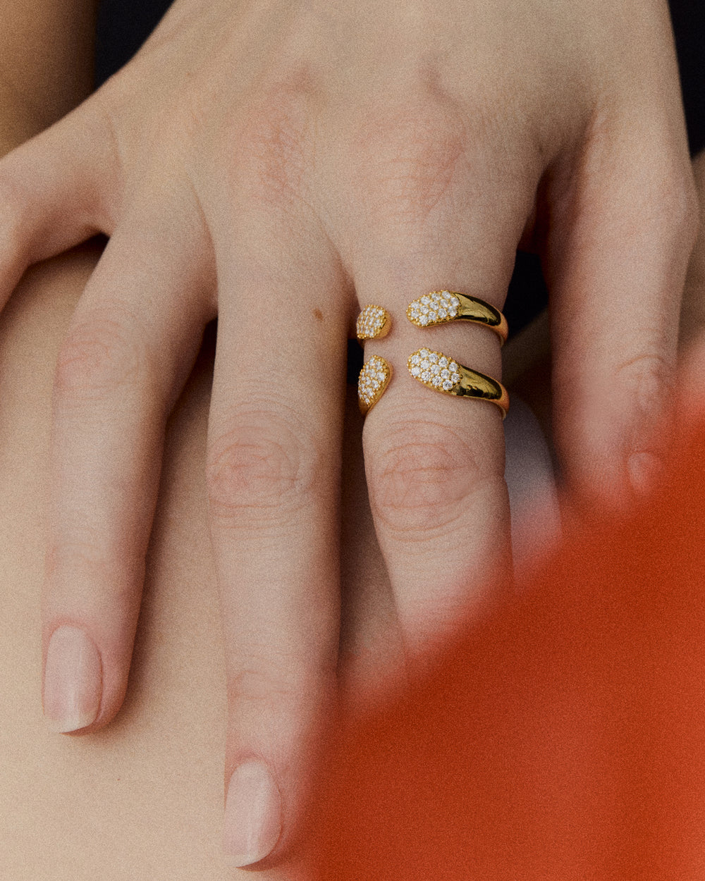 Double Ring with Diamonds