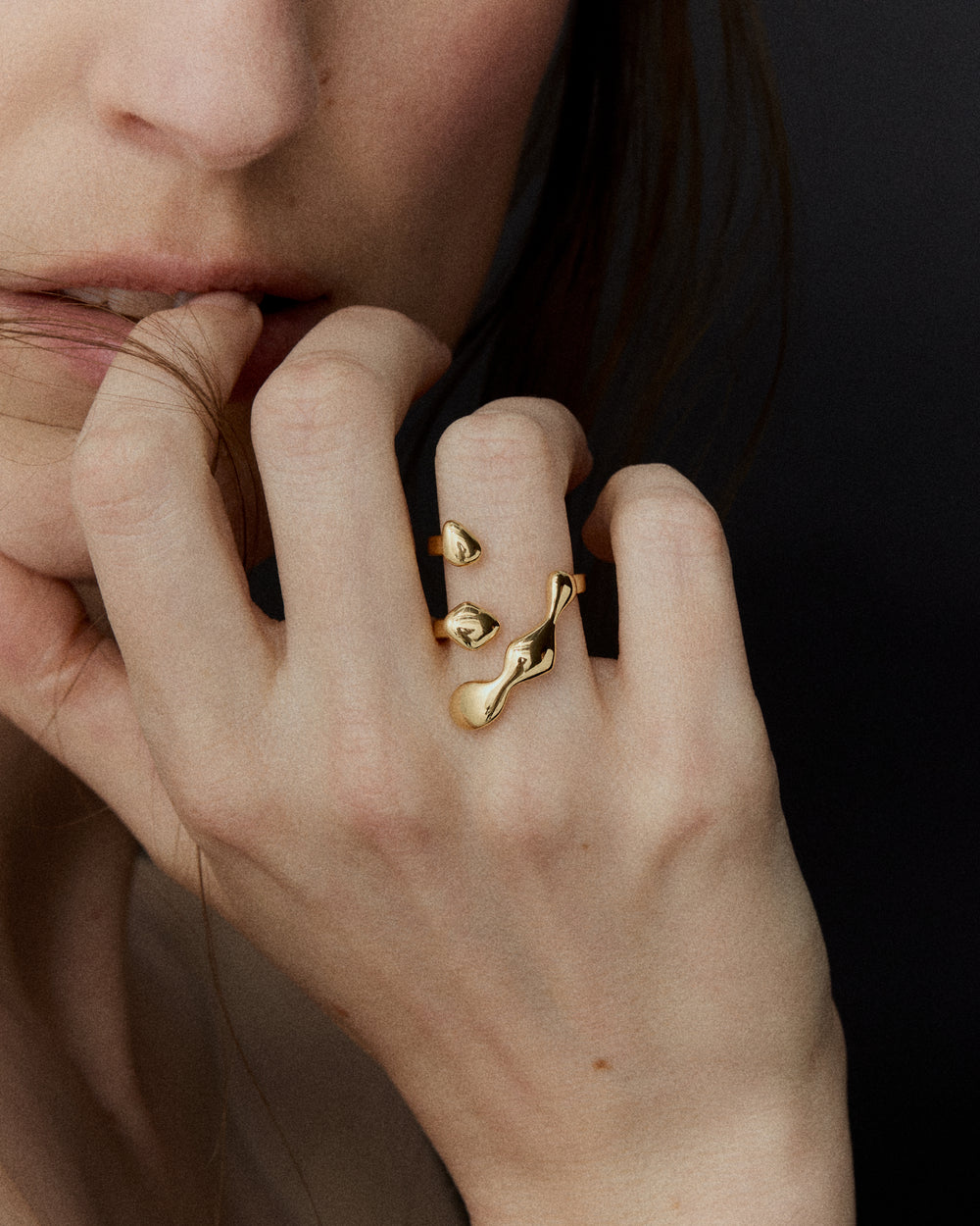 Flux Ring in Gold Vermeil