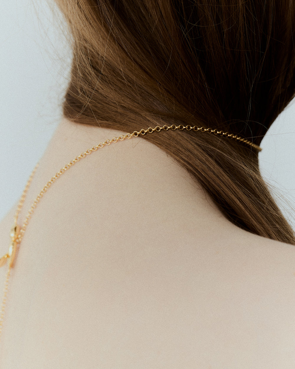 Collar Talisman Cadena Toggle en vermeil