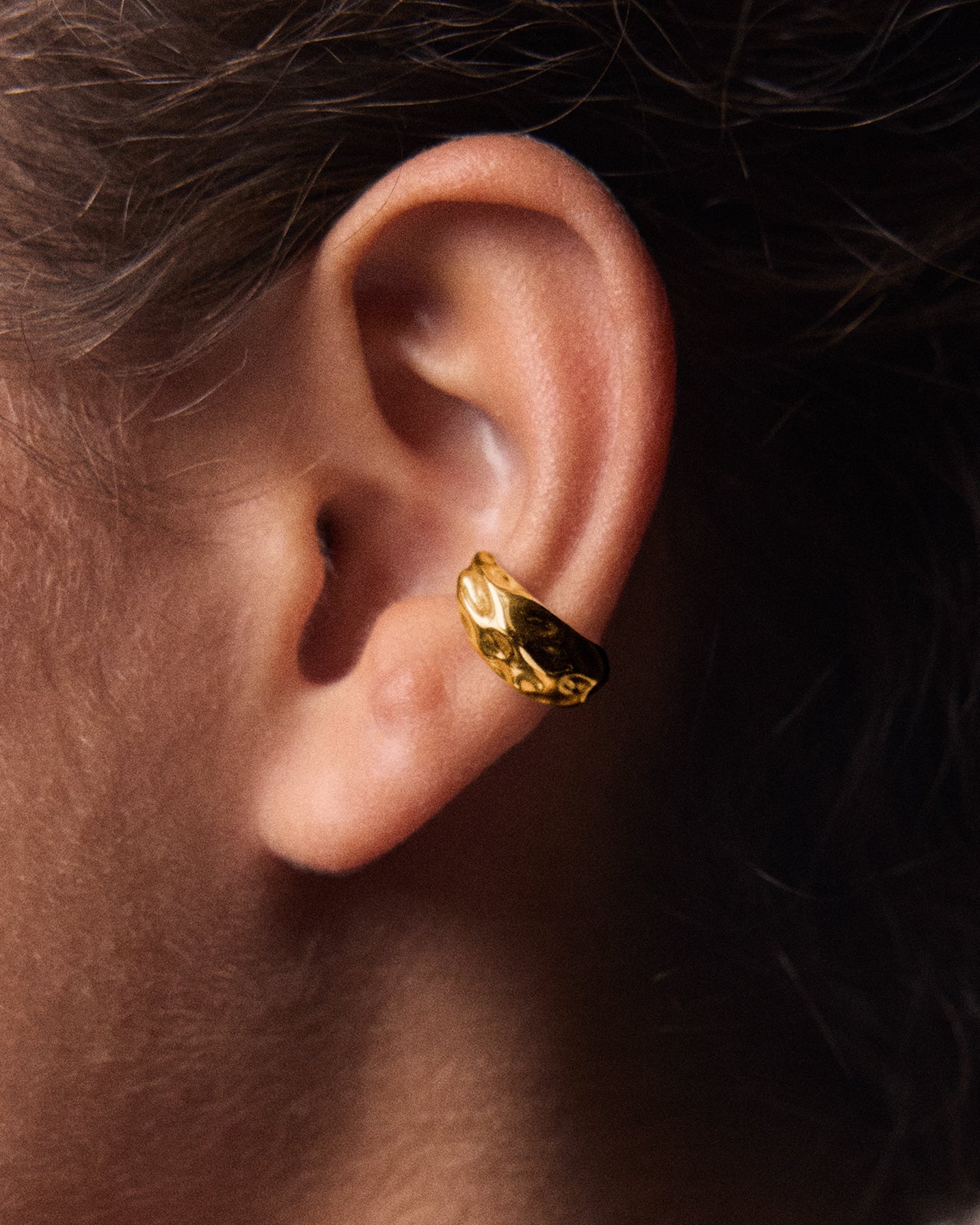 Celestial Ear Cuff In Gold Vermeil