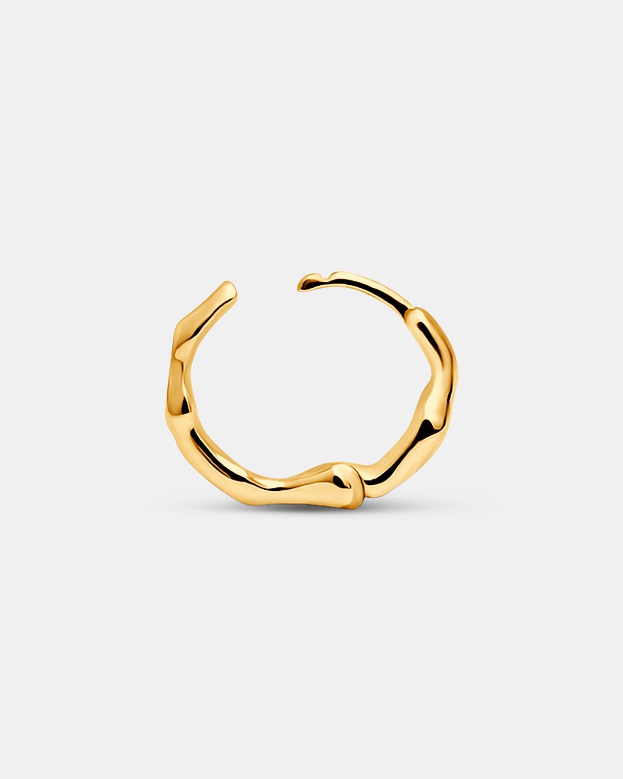 Night Dream Hinged Hoops In Gold Vermeil