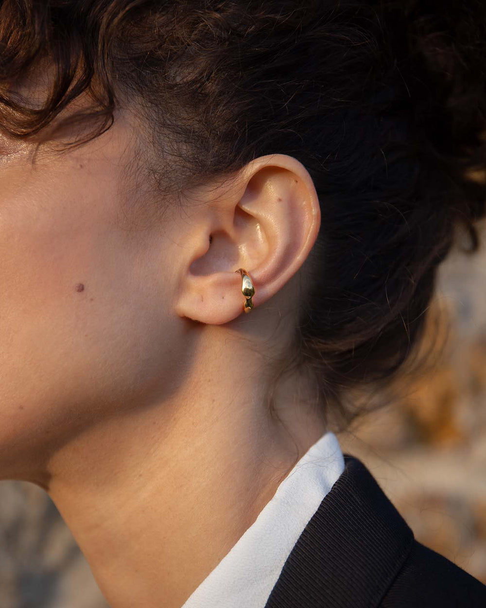 Hope Ear Cuff In Gold Vermeil