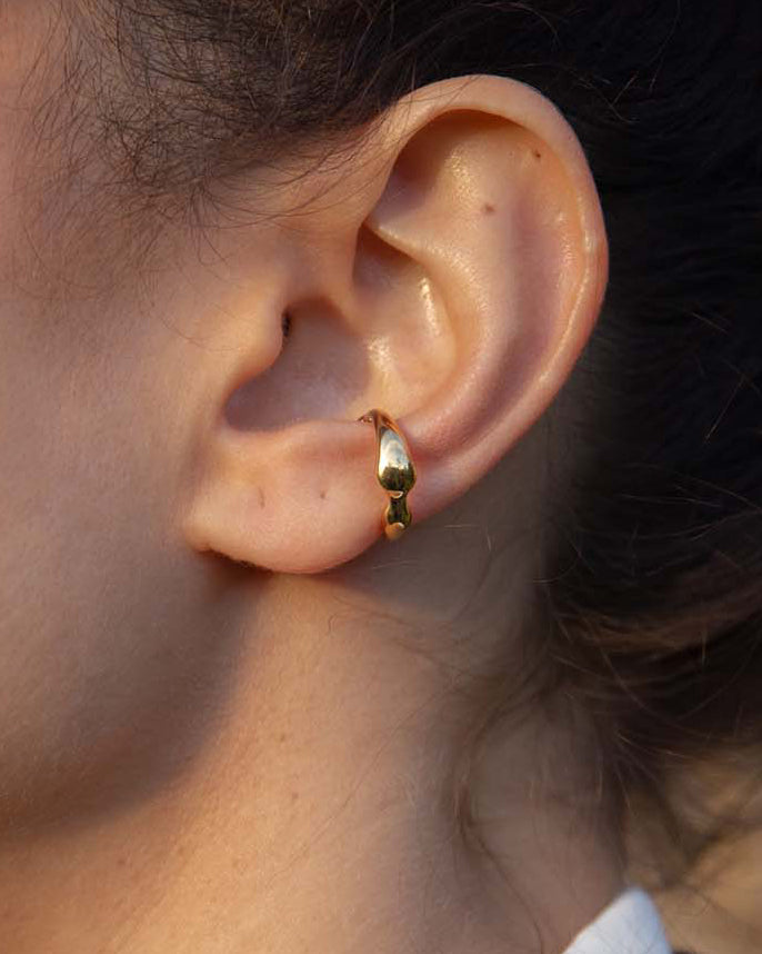 Hope Ear Cuff In Gold Vermeil