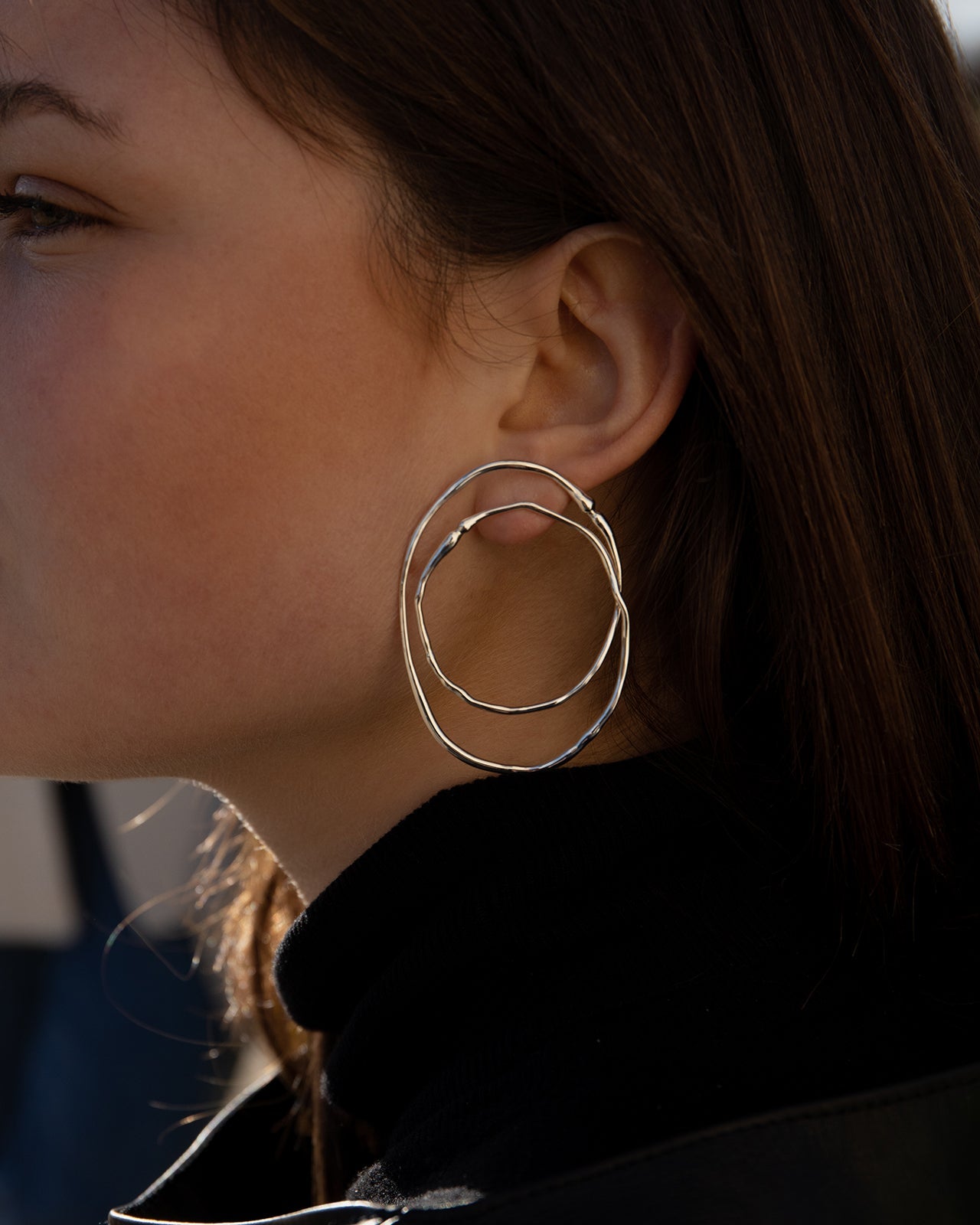 Hope Small Double Hoop Earrings