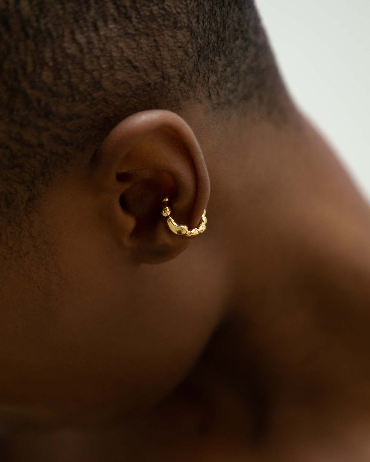 Memories Mini Hoop Ear Cuff In Gold Vermeil