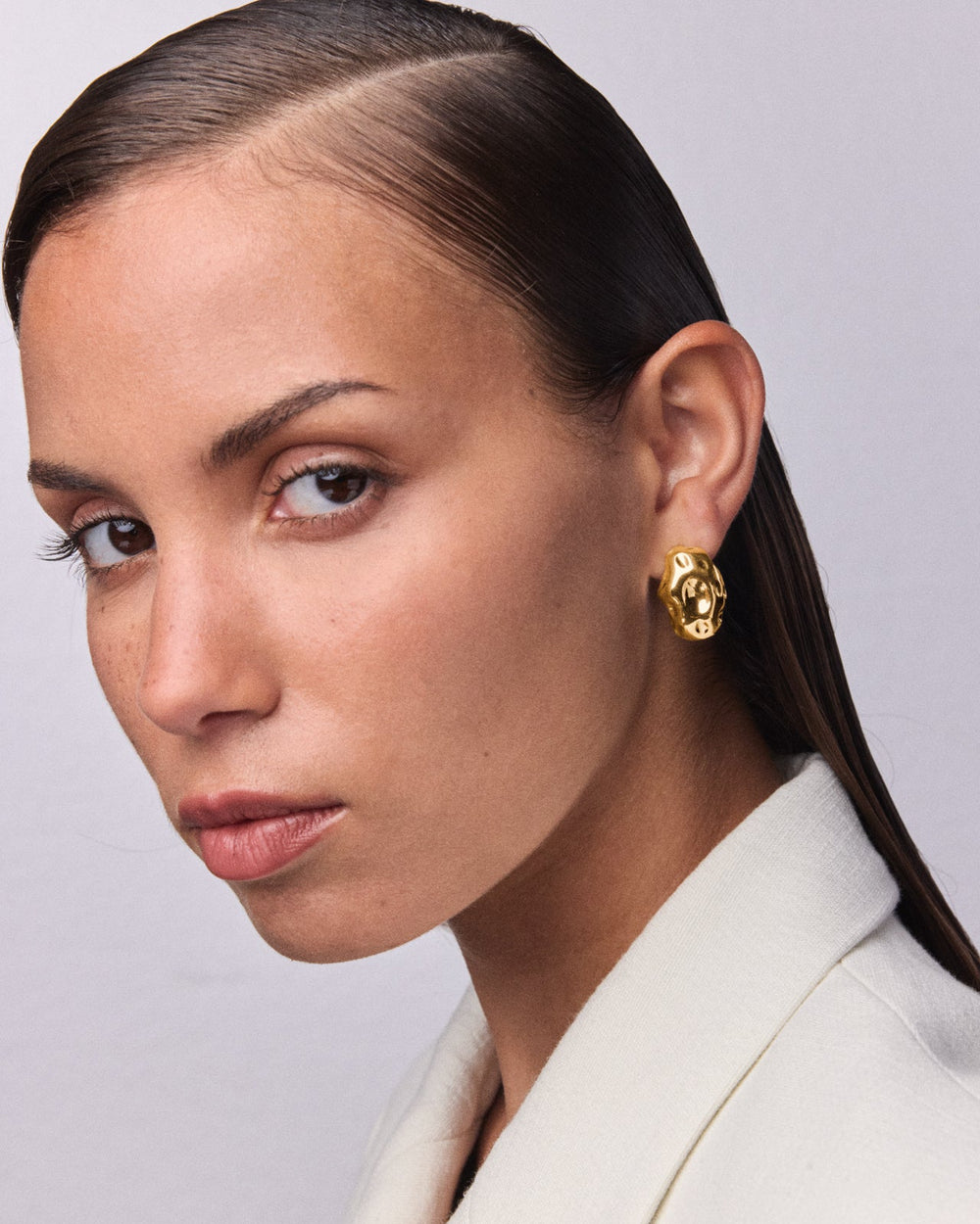 Meteor I Earrings In Gold Vermeil