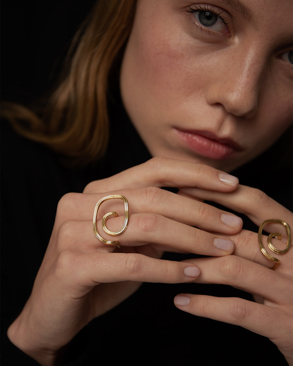 Eli Ring In Gold Vermeil