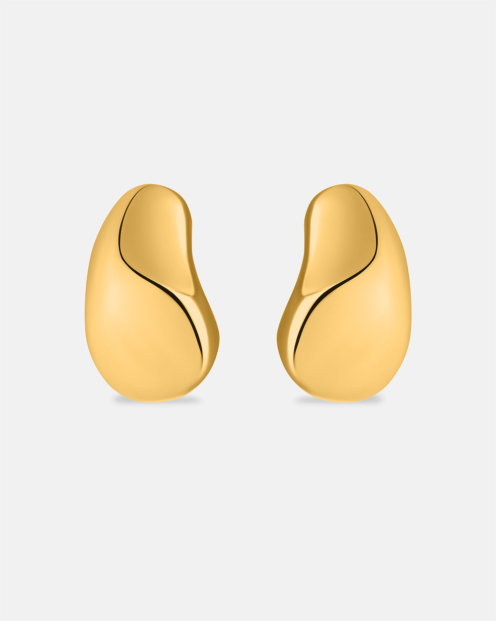 Pedra Hoops in Gold Vermeil