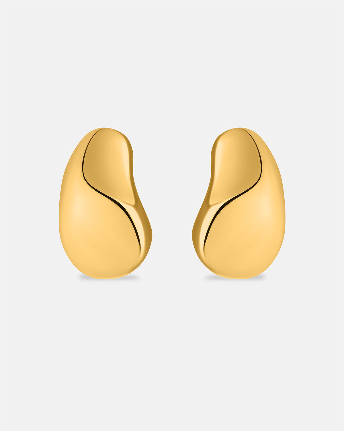 Pedra Hoops in Gold Vermeil